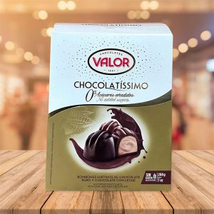 Bombones "Valor" Chocolatissimo 0% Azucares Añadidos 200Gr
